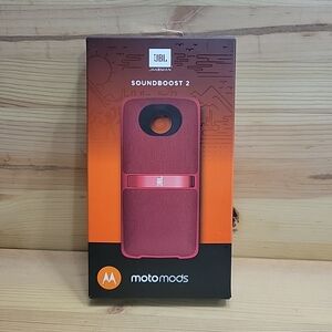 Motorola Moto Mod JBL SoundBoost 2 Portable Speaker Case   Red